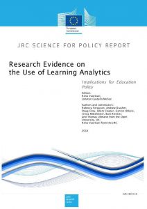 "Research Evidence on the Use of Learning Analytics: Implications for Education Policy" report cover